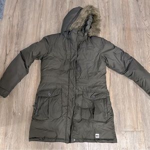 MEC size large women’s winter jacket olive green